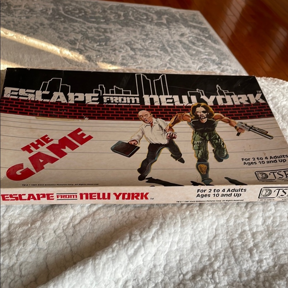 Collector’s Item Escape from New York Board Game (1981)
